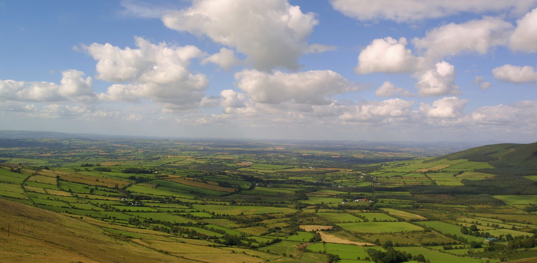 Ausblick bis in die Grafschaft Carlow